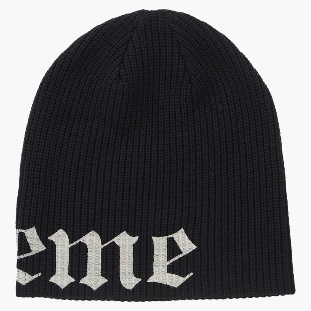 帽子 Supreme Old English Printed Beanie black Supreme Old English Beanie Black - Kup w Hypenedz