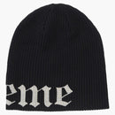 Supreme Old English Printed Beanie Black