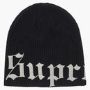 Supreme Old English Printed Beanie Black