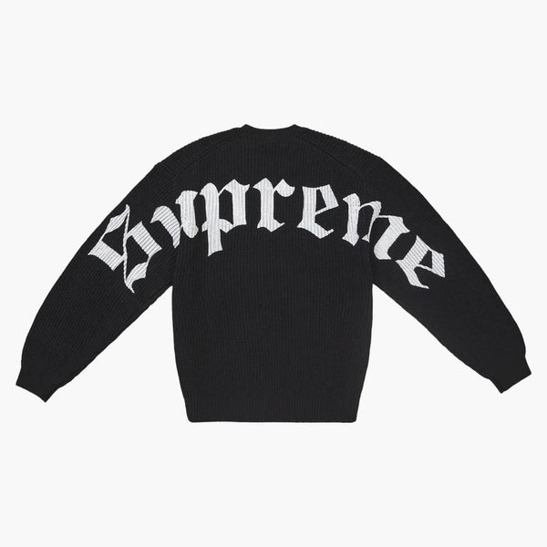 Supreme Old English Printed Sweater Black