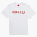 Supreme Old English Rhinestone S/S Top White