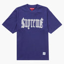 Supreme Old English S/S Top (SS24) Washed Navy