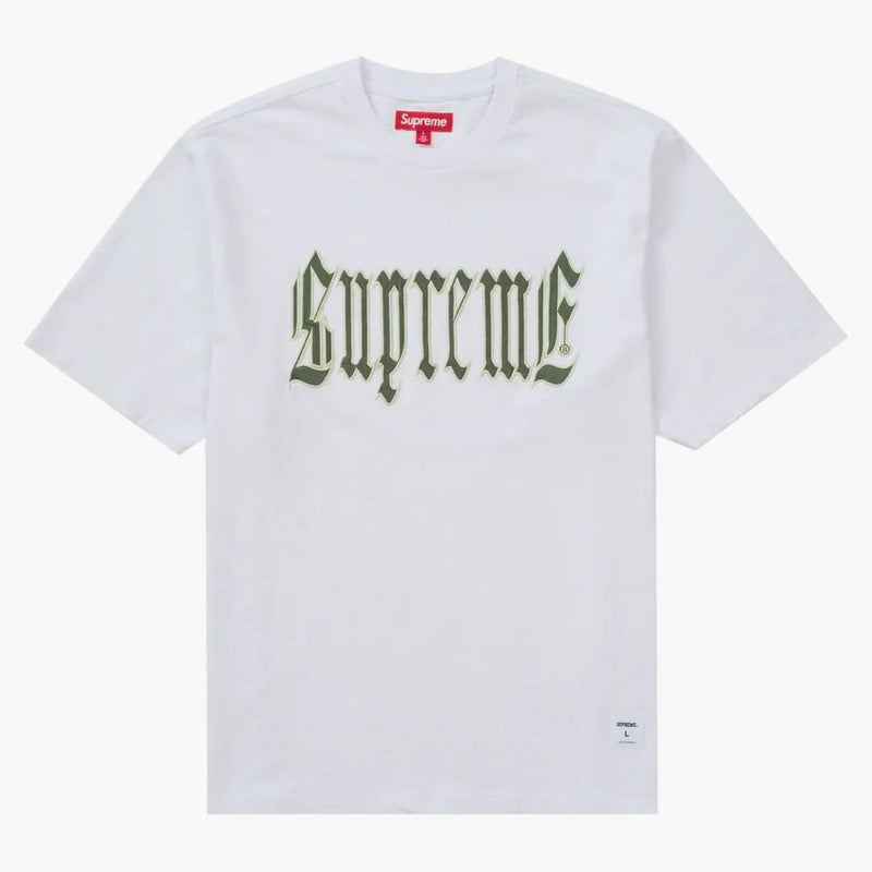 Nejvyšší stará anglická s/s top (SS24) bílá