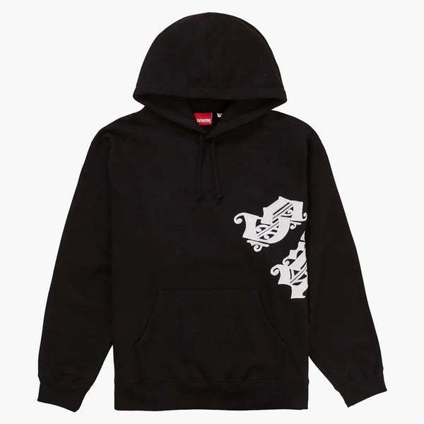 Supreme Old English Wrap Hooded Sweatshirt Black