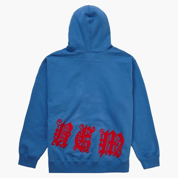 Supreme Old English Wrap Hooded Sweatshirt Pale Royal
