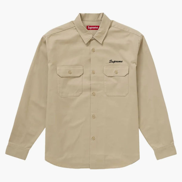Supreme Nuestra Señora Camisa de trabajo Caki