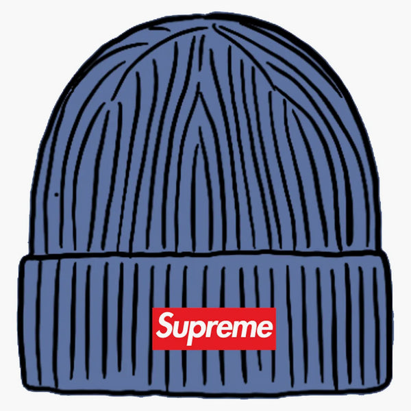 Supreme Overdyed Beanie Blue