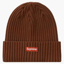Supreme Overdyed Beanie Brown