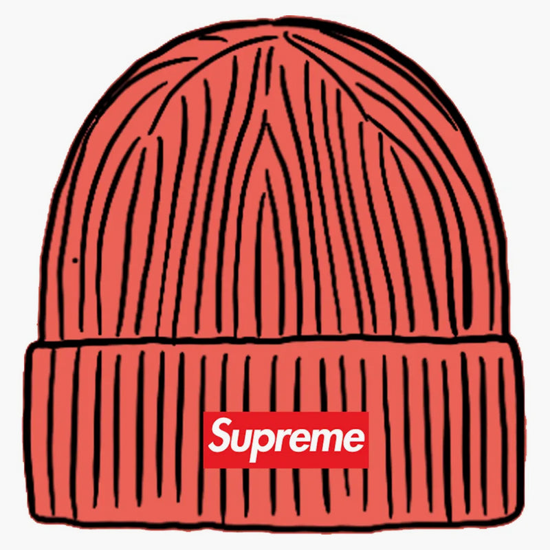 Supreme Overdyed Beanie Coral