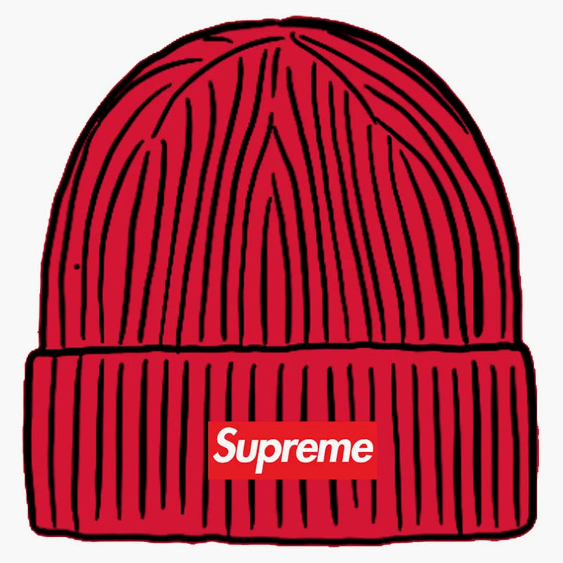 Najwyższa Overdyed Beanie (SS21) Red