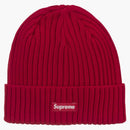 Supreme Overdyed Beanie (SS25) röd