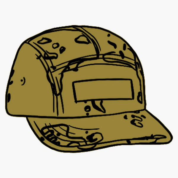 Supreme Overdyed Camo Camp Cap Green