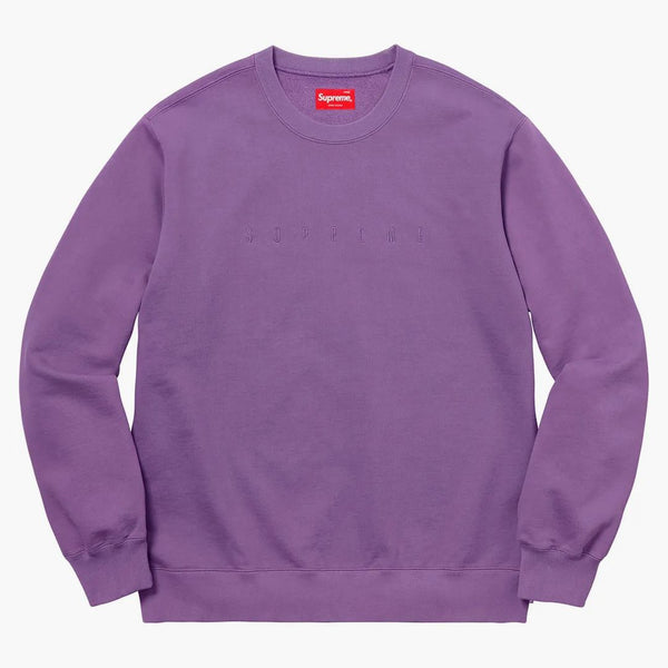Supreme Overdyed Crewneck Sweatshirt Purple