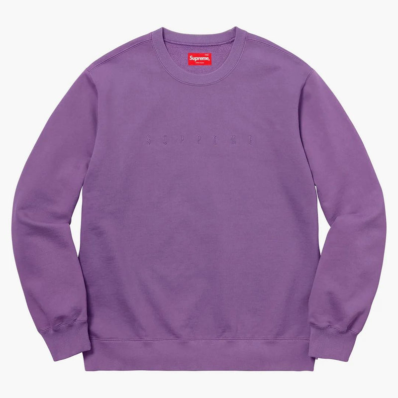 Supreme Overdyed Crewneck Sweatshirt Purple