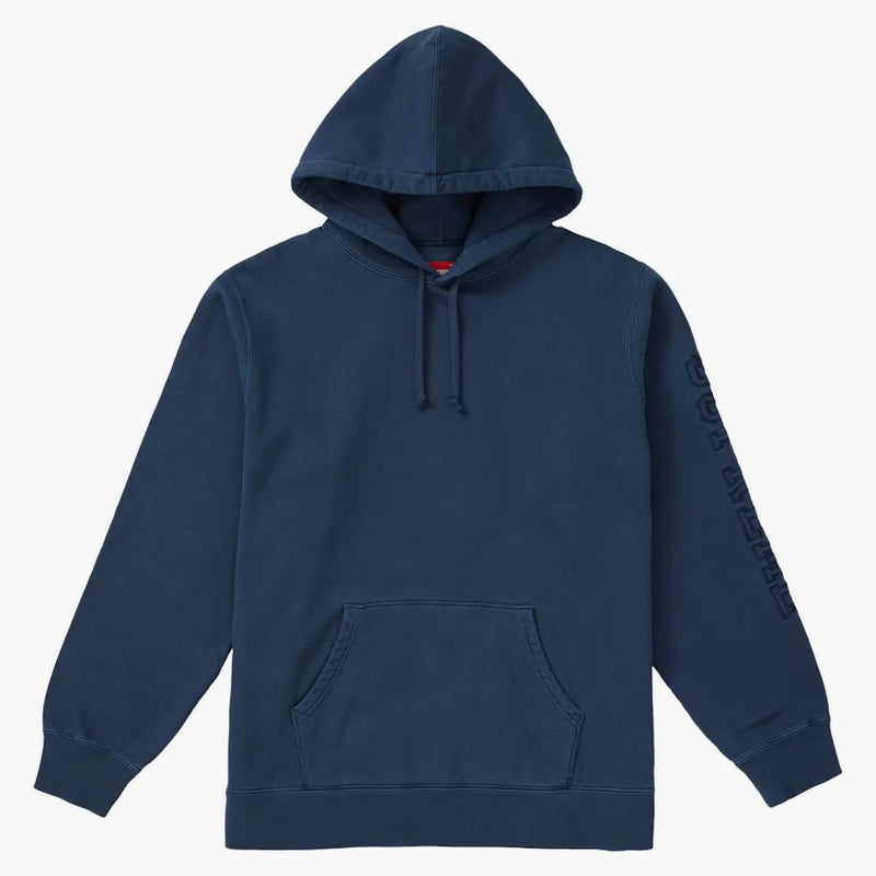 Nejvyšší overdyed mikina s kapucí námořnictva