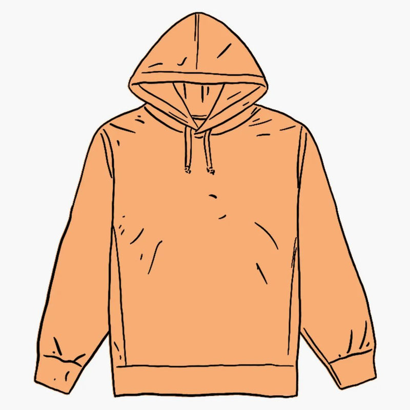 Supreme Overdyed Hooded Sweatshirt (ss20) Bright Peach