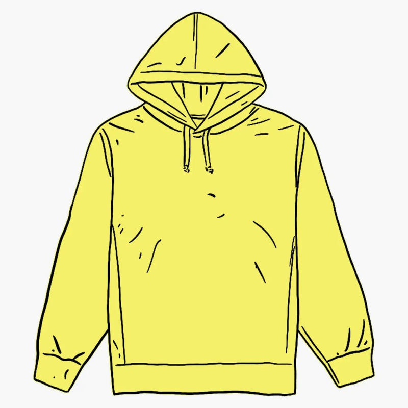 Supreme Overdyed Hooded Sweatshirt (SS20) Bright Yellow