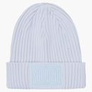 Supreme overdyed patch beanie light blue
