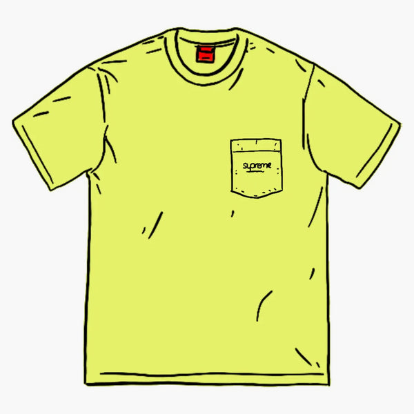 Supreme Overdyed Pocket Tea (SS20) Bright Yellow