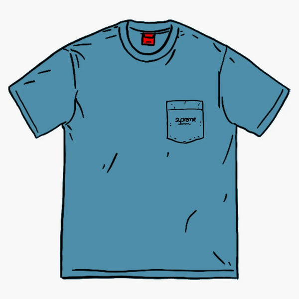 Supreme Overdyed Pocket Tea (SS20) tmavě modrá