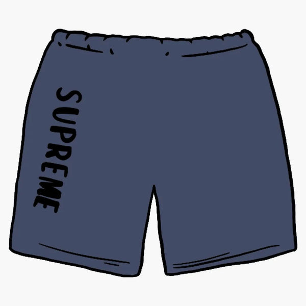 Supreme Overdyed Sweatshort Navy