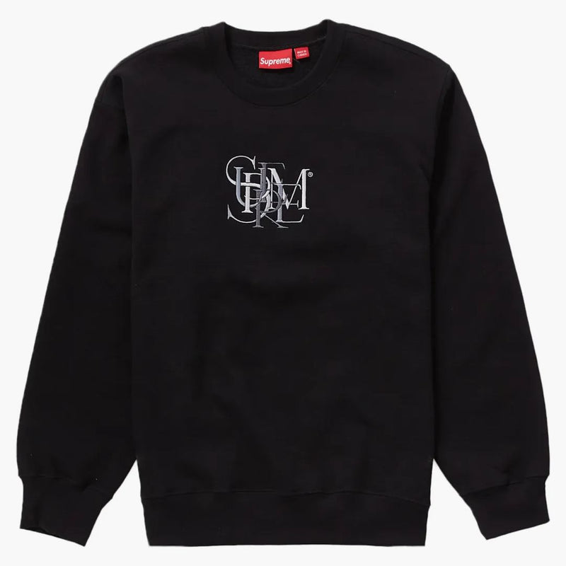 Högsta överlappning crewneck svart