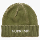 Supreme overprint beanie olive
