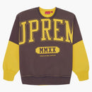 Supreme Overprint Crewneck Yellow