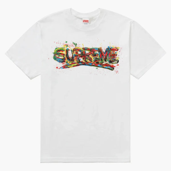Supreme Paint Logo Tea White