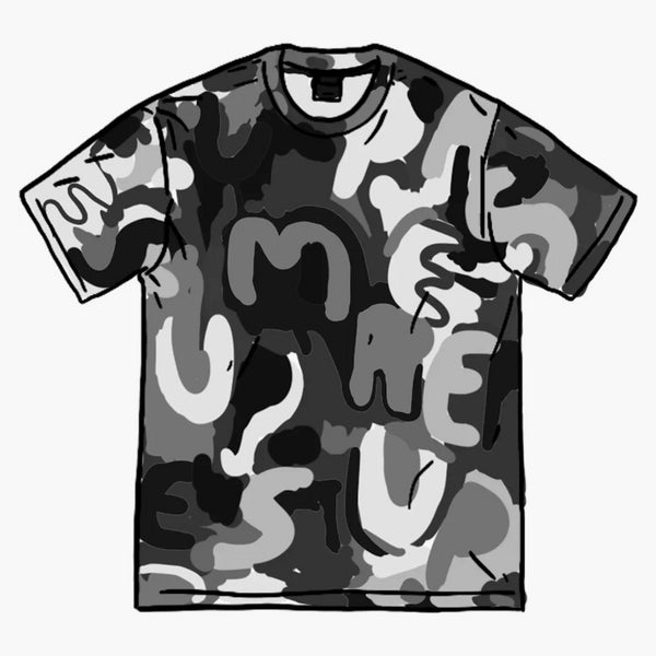 Supreme Painted Logo S/S Top Black