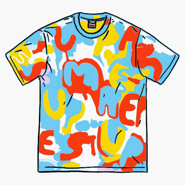 Supreme Painted Logo S/s Top Natural