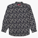 Supreme Paisley Flannel Shirt Black