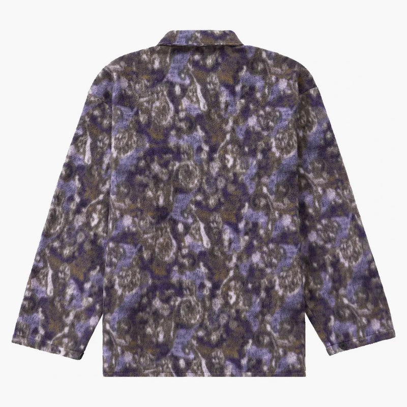 Supreme Paisley Fleece Shirt Purple