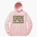 Supreme paisley fuck em all hoodie pale pink