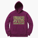 Supreme Paisley Fuck Es All Hoodie Plum