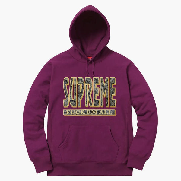 Nejvyšší paisley kurva em All Hoodie Plum