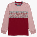 Supreme Paisley Stripe LS Top (SS19) Maroon