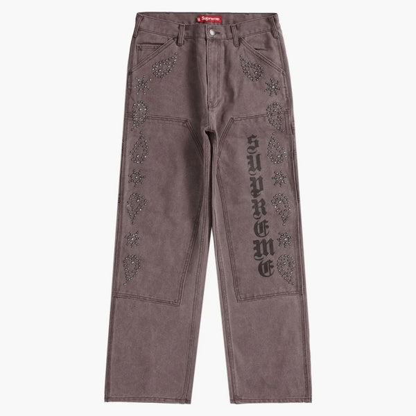 Supreme Paisley Studded dubbel knämålare pantbrun