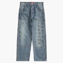 Supreme Paisley Studded Double Knee Painter Pant Washed Blue