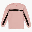 Supreme Panel Stripe Waffle Thermal Pink