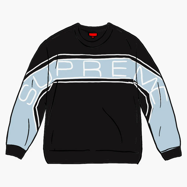 Supreme Paneled Crewneck (ss21) Black