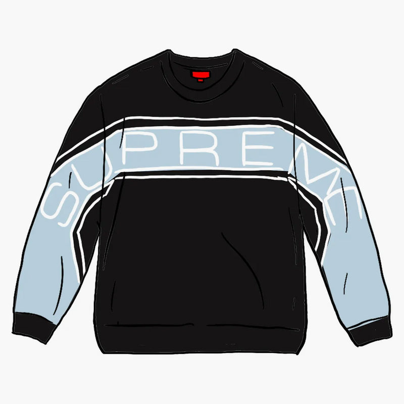 Supreme Paneled Crewneck (SS21) Black