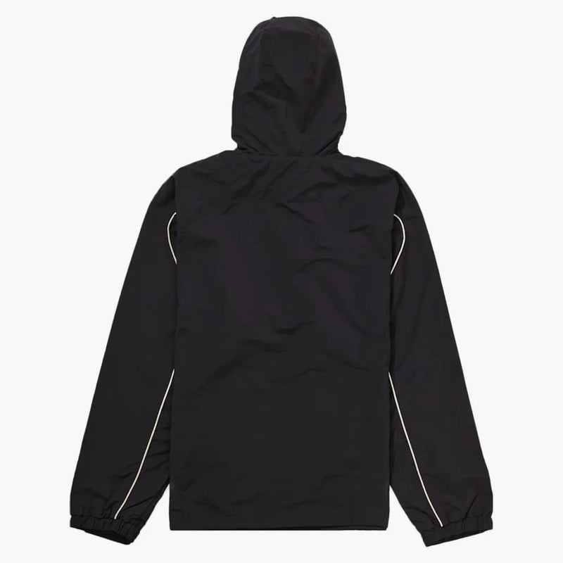 Högsta panelen halv zip pullover svart