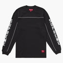 Supreme Paneled Piping L/S Top Black