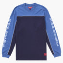 Supreme Paneled Piping L/S Top Navy