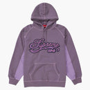 Supreme Paneled script Hooded Sweatshirt Dusty Purple
