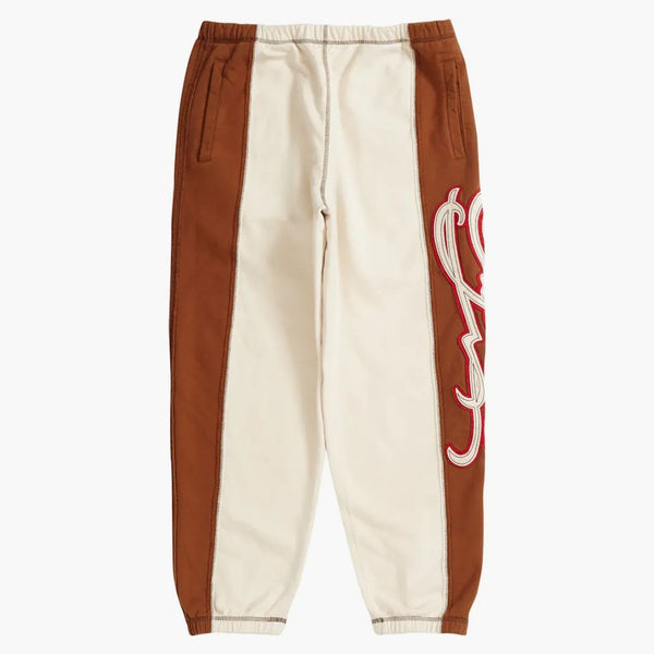 Supreme Paneled Script Sweatpant Natural