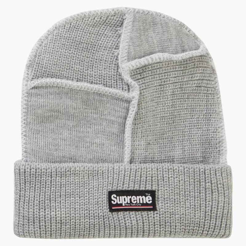 Nejvyšší obložený švů Beanie Heather Grey