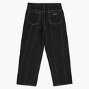 Supreme Paneled Stripe Baggy Jean Black