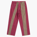Supreme Paneled Stripe Baggy Jean Red